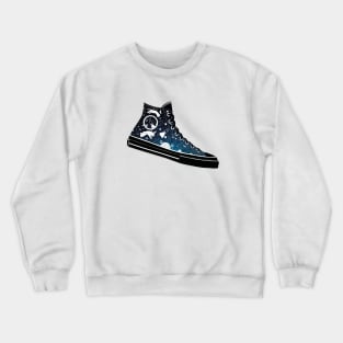 Space Converse Illustration blue Crewneck Sweatshirt